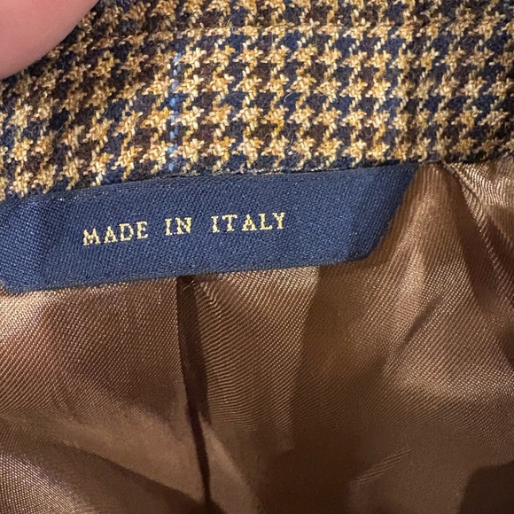 Brooks Brothers men’s houndstooth jacket sports coat wool new NWT 44L brown - Picture 4 of 8